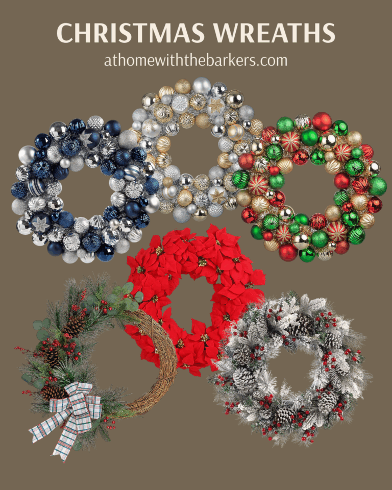 6 different style Christmas Wreaths from Lowe's