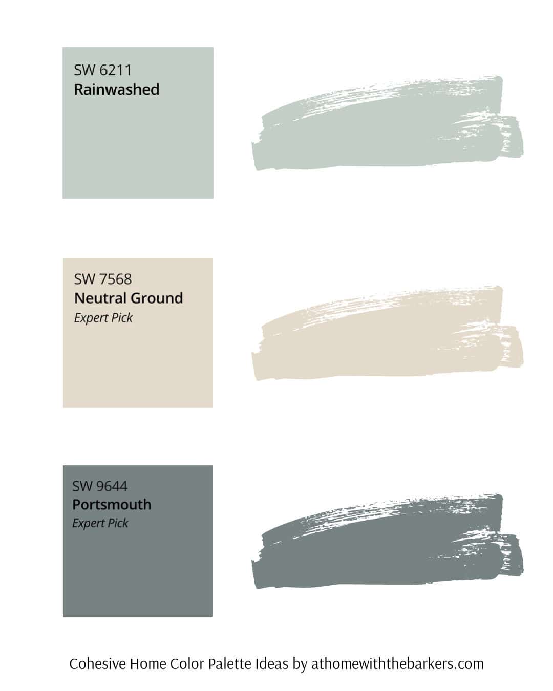 SW Rainwashed color palette with Neutral Ground and Portsmouth