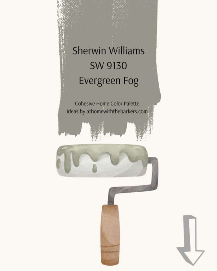 Sherwin Williams Evergreen Fog paint roller