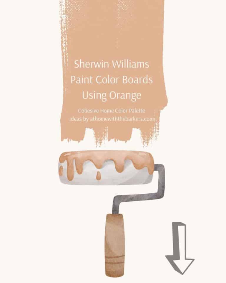 SW Orange paint colors roller