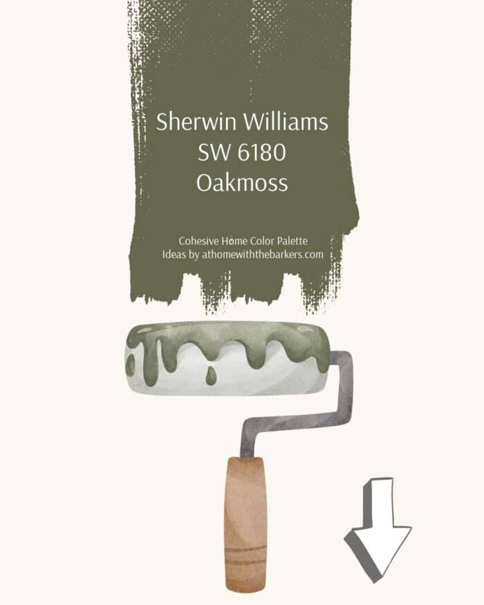 Sherwin Williams Oakmoss blog graphic