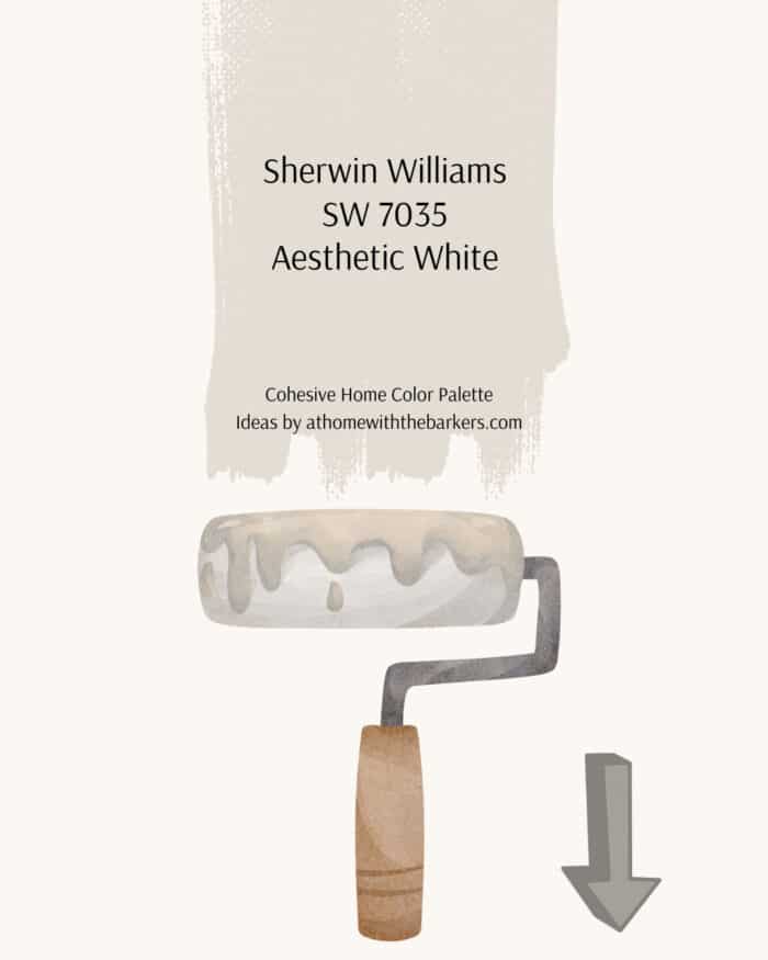 Aesthetic white paint roller