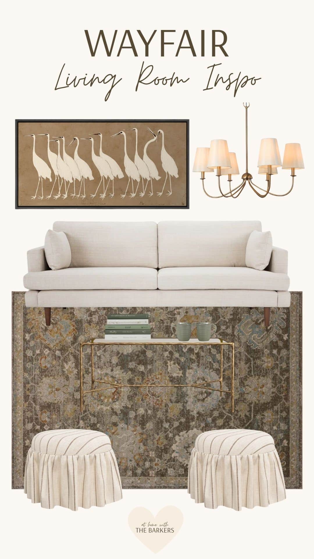 Wayfair Living room neutral