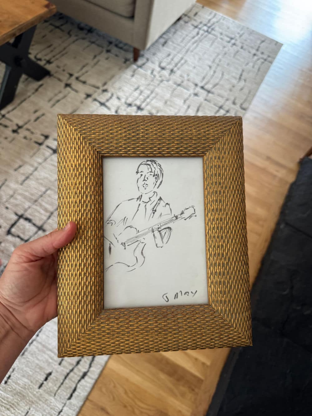 Framed pencil sketch Wayfair