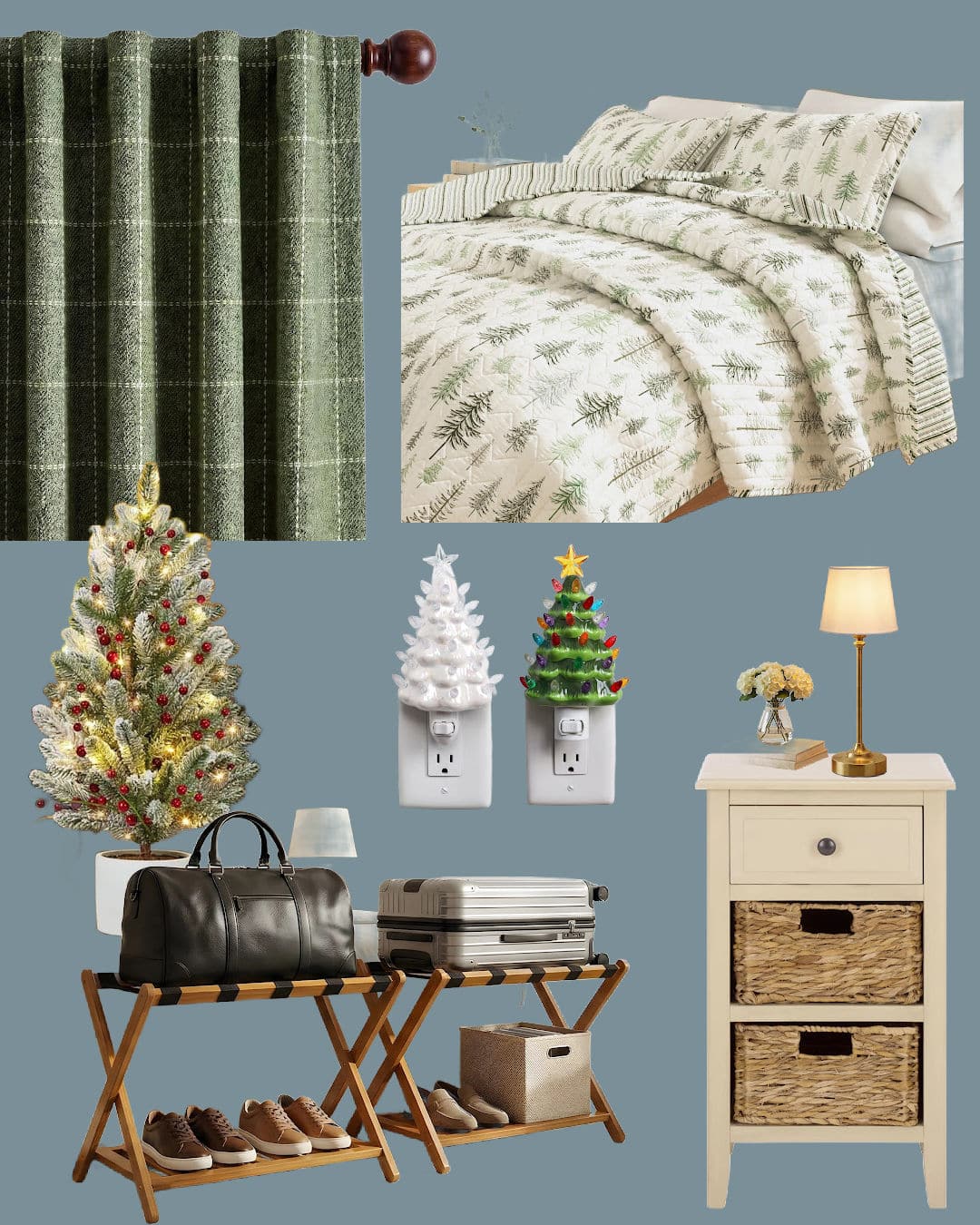 LTK Wayfair cozy guest bedroom for holidays